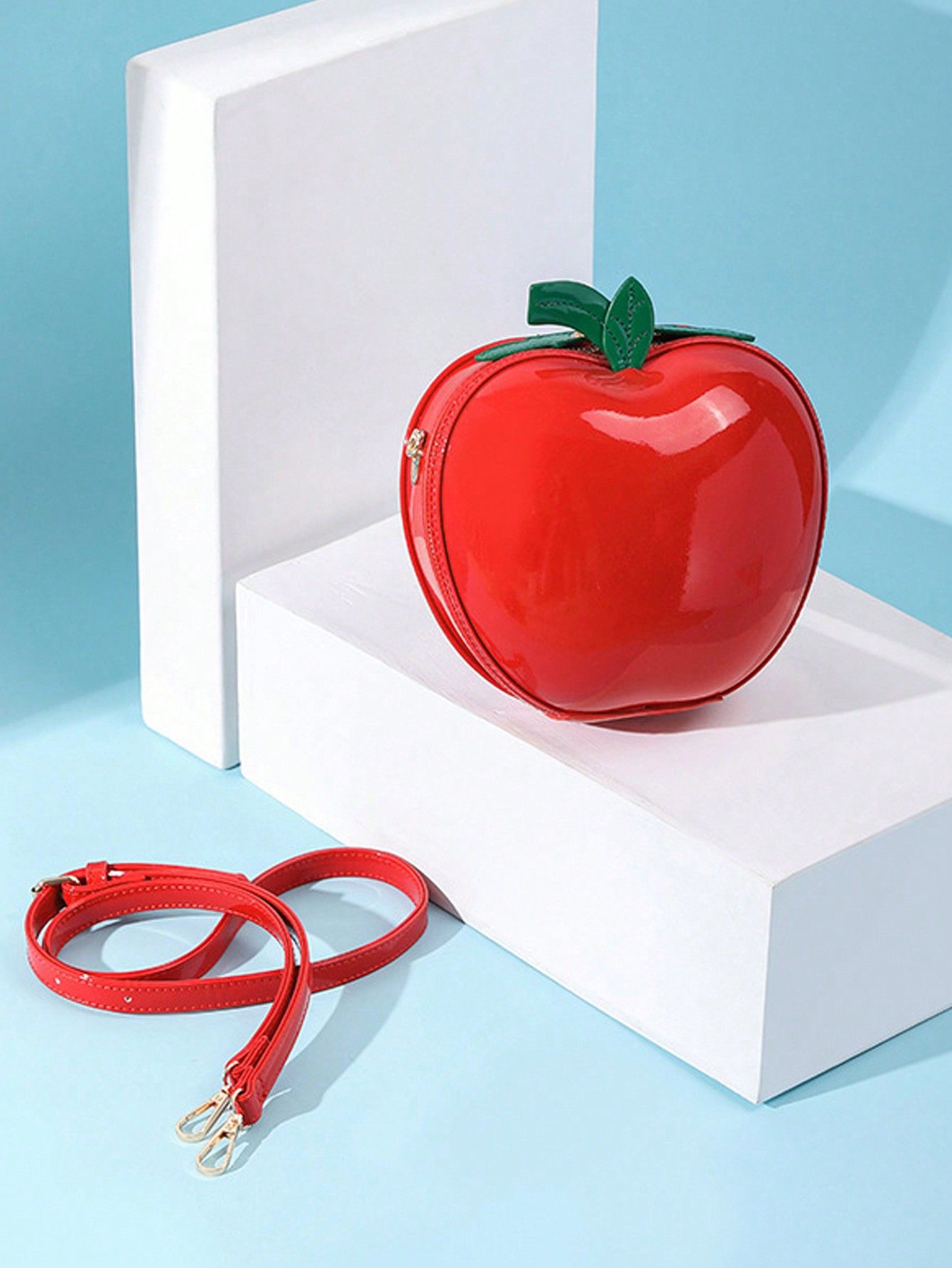 Creative-shaped Apple Lightweight Phone And Makeup Bag