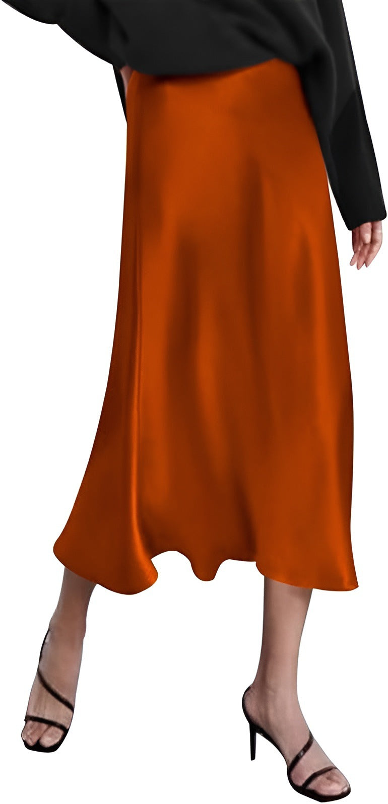 Autumn New Satin Skirt Women's Designer Style