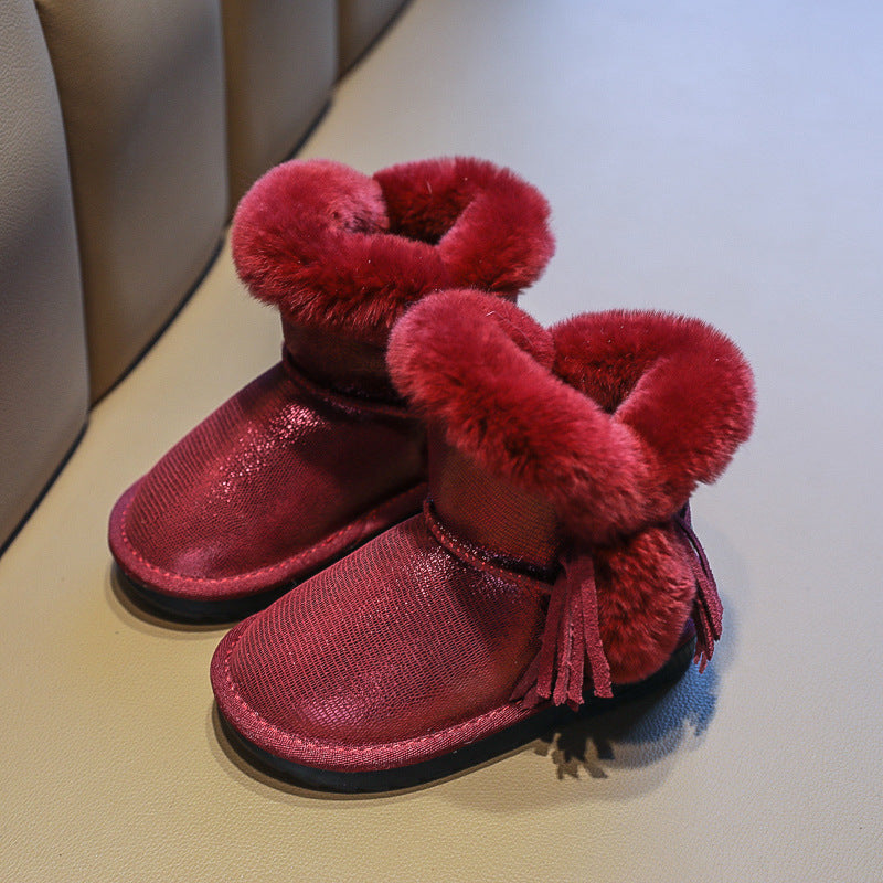 Female New Winter Plush Thick Cotton Boots
