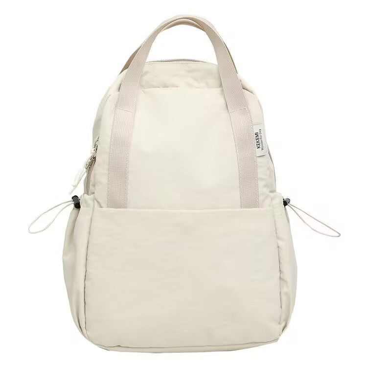 Simple Solid Color Backpack Multi-functional Ultra-light Waterproof Large Capacity