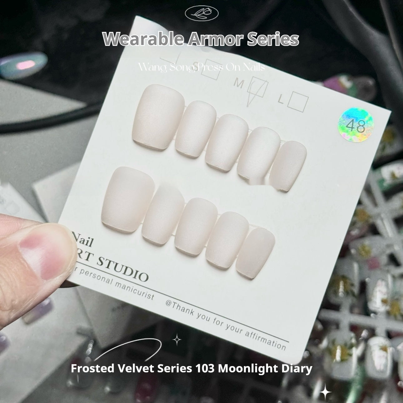Frosted Velvet Series 03yue Light Diary Ins Internet-berømthed, der bærer rustning