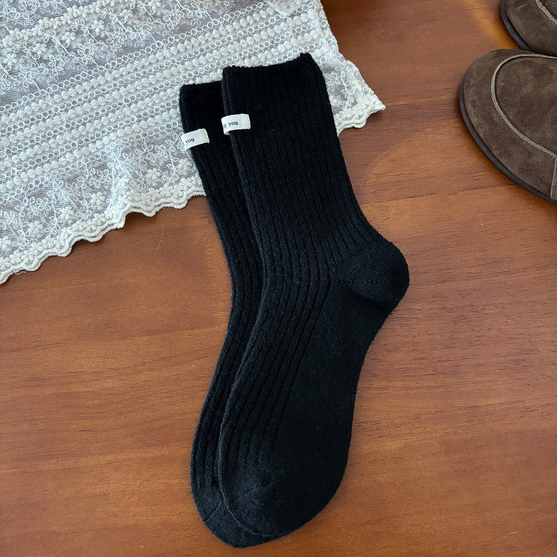 Warm Japanese-style Wool Socks For Women