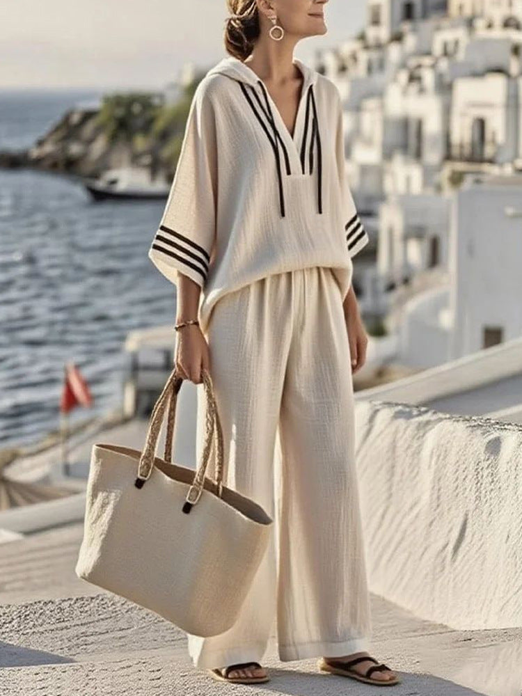 Stylish Minimalist Casual Womens Long Sleeve Set