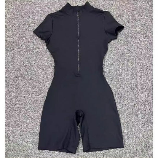 Womens Tight-fitting Dance And Fitness One-piece Shorts