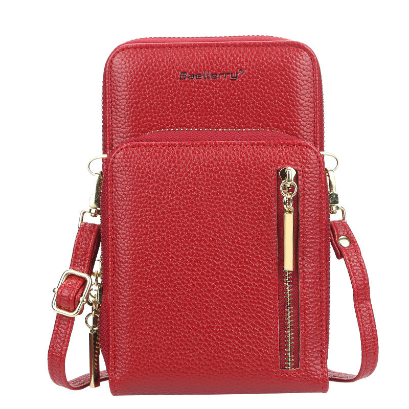 Women's Wallet Vertical Large Capacity Double-layer Mobile Phone Bag
