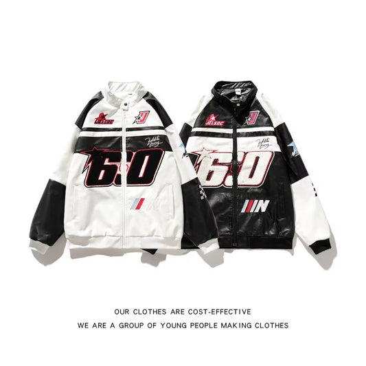 Youth Fashion Loose Lapels Baseball Uniform Jacket