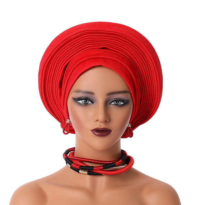 Heavy Industry Bright Silk Laminated Bandage Party Toque