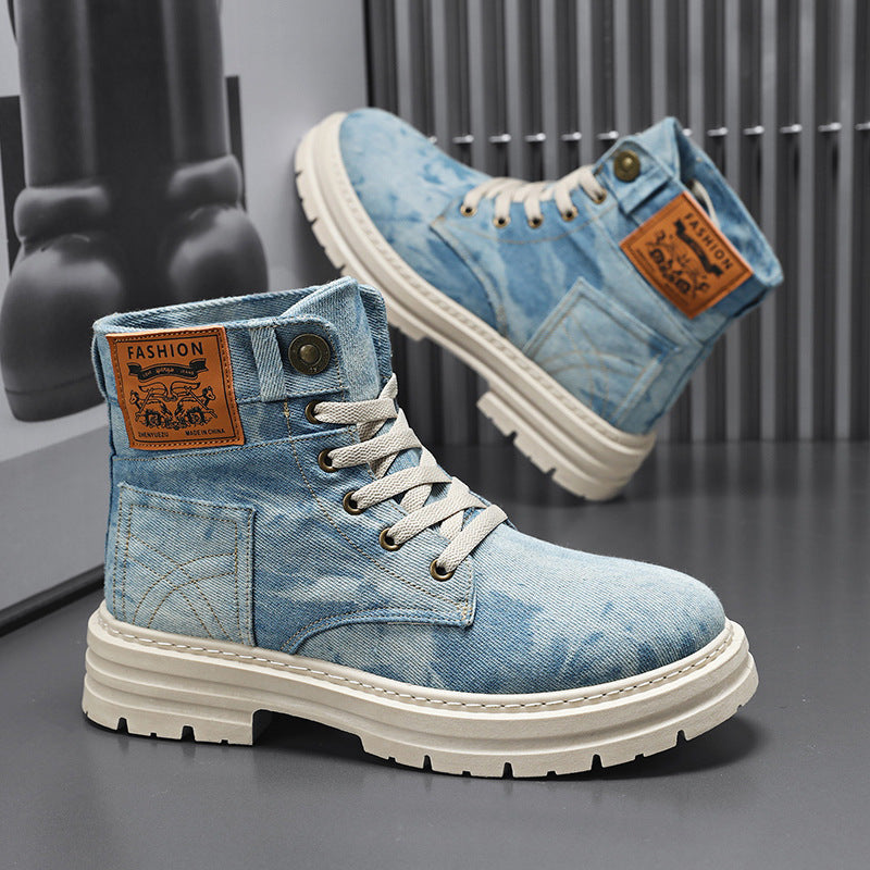 British-style Men's High-top Boots