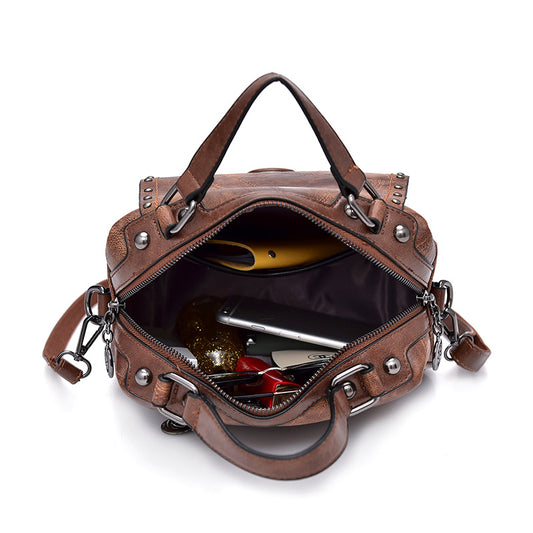 Fashion Ladies Soft Leather Handbag Shoulder Bag