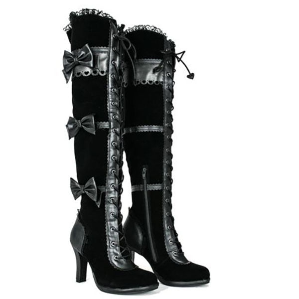 European And American Cosplay Women's Bow Tie High-heeled Boots