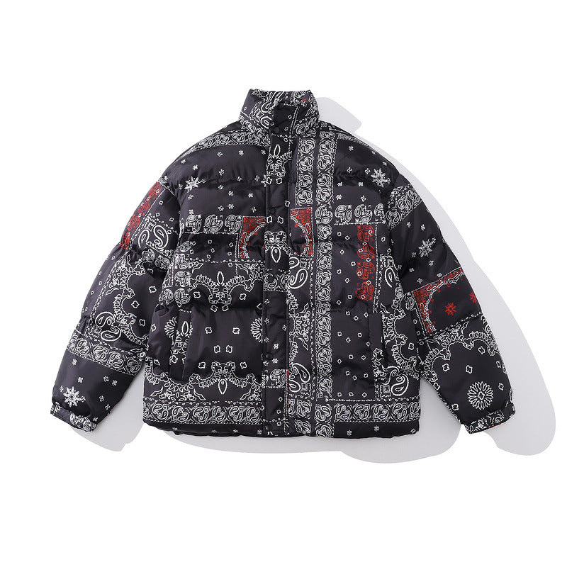 Longteng Full Printed Cotton Clothes High Street Loose