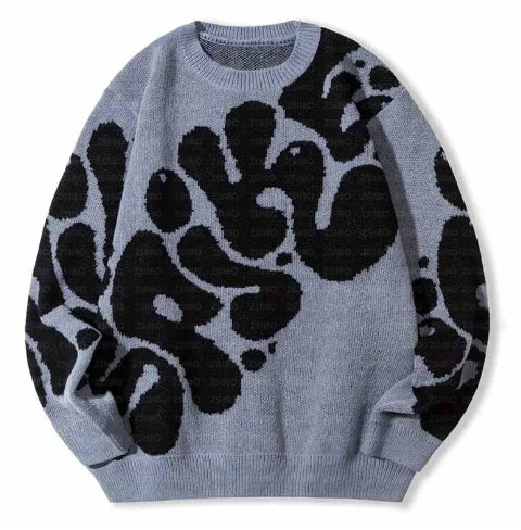 Loose American Sweater High Street Tide Top