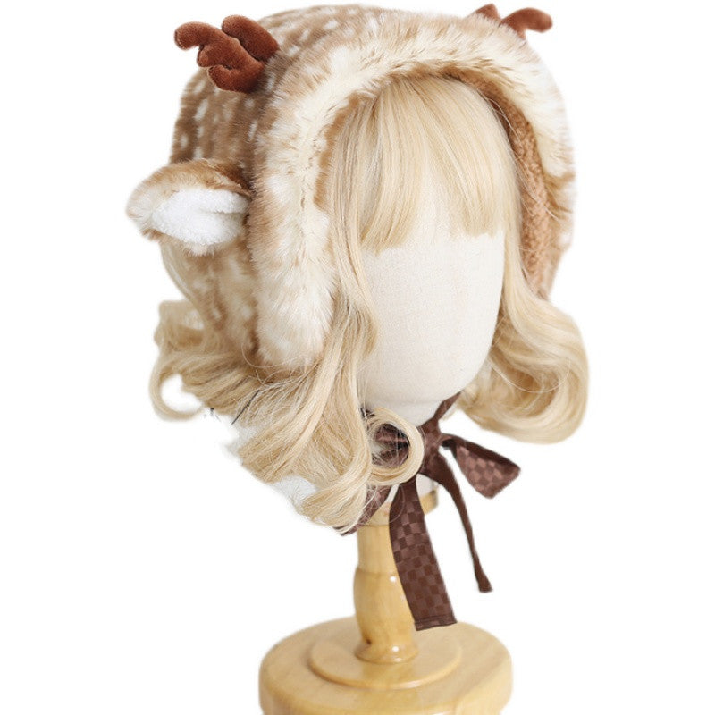 Elk Spotted Warm Hat With Ear Guards