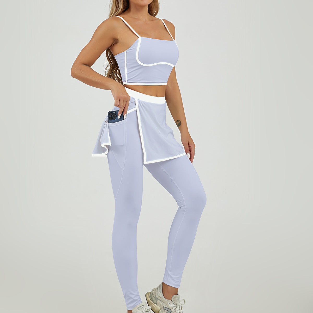 Fitness Culotte Two-Piece Sports Suit For Women