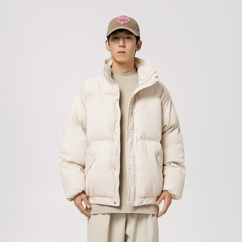Thickened Short Winter Pure Color Warm Keeping Cotton Jacket