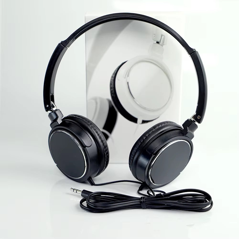 Universal 3.5Mm Wired Computer Headphone Foldable Portable Music Gaming Headset Noise Canceling Sports Earphone Stereo Headset