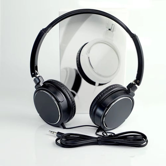 Universal 3.5Mm Wired Computer Headphone Foldable Portable Music Gaming Headset Noise Canceling Sports Earphone Stereo Headset