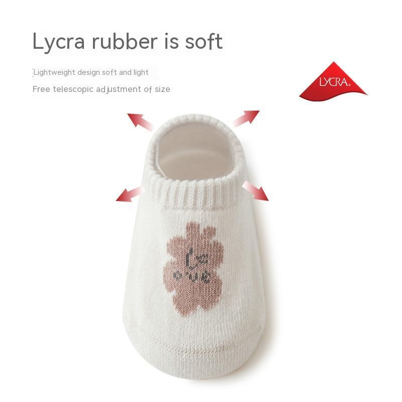 Spring And Summer Combed Cotton Non-slip Indoor Cool Children Toddler Socks