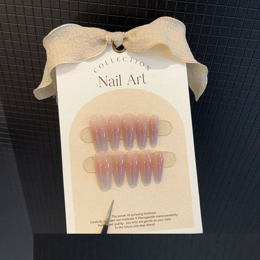 Blush Gradient Nude Nail Art Removable Nail Tip