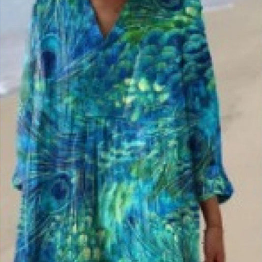 European And American Style Shirt Dress For Women