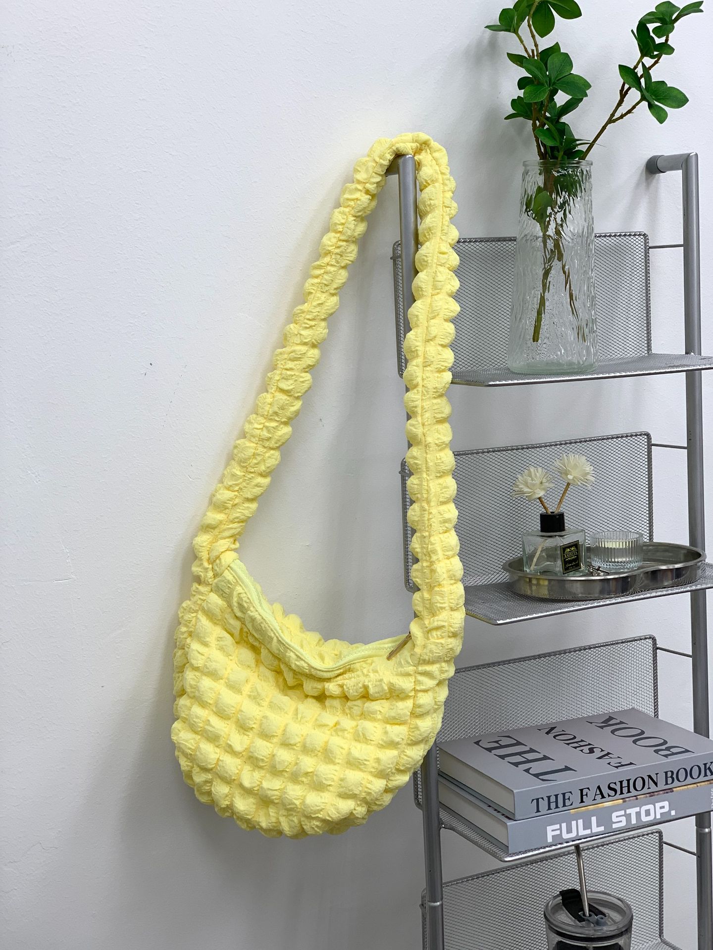 Kvinders Fashion Casual Rhombus Plisseret Skuldertaske