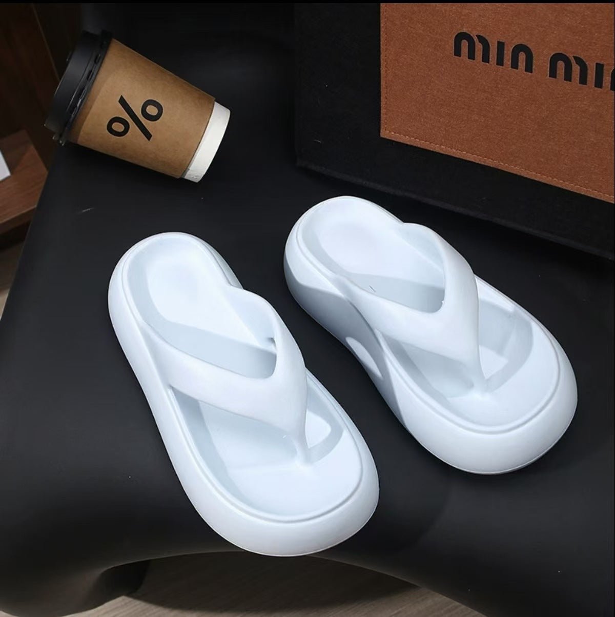 Women's Thick-soled Flip-flops Summer Height Increasing Slippers