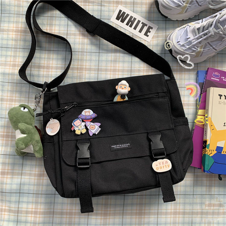 Dark Black Functional Bag Ins Retro Tooling Messenger