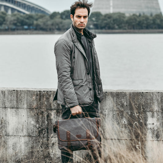 Canvas Men's Travel Portable Messenger Bag