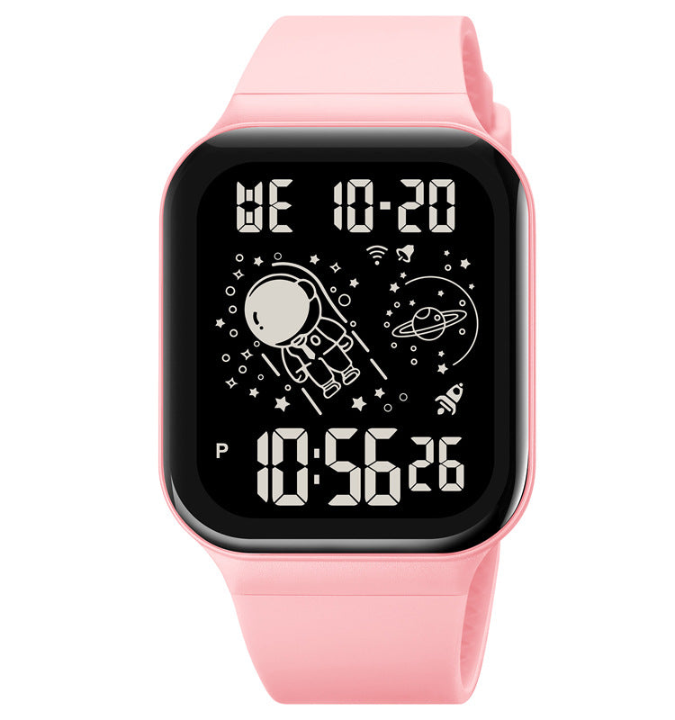 Simple Digital Student Luminous Electronic Watch Square Watch
