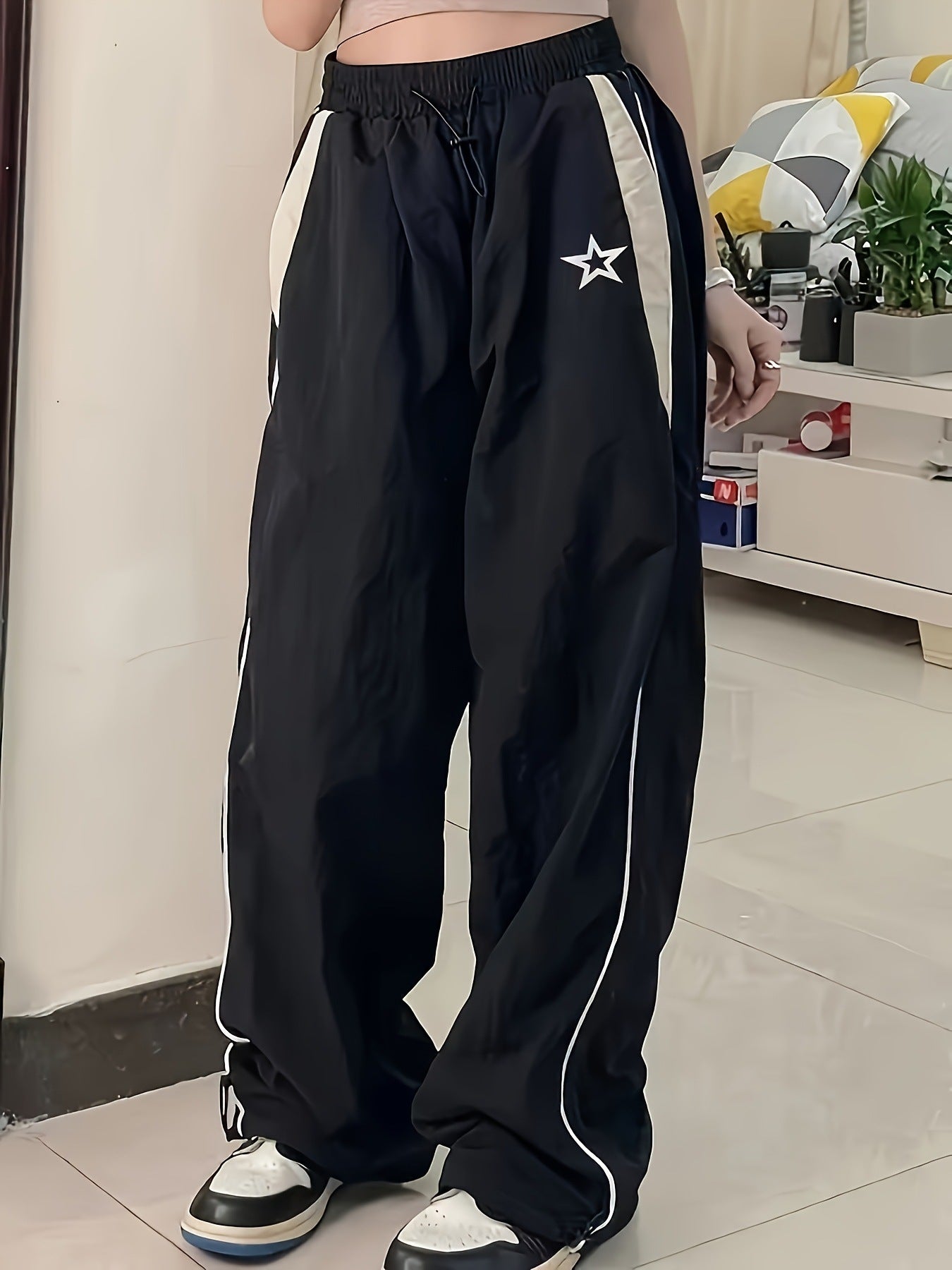 Retro Casual Harajuku Patchwork Sweatpants