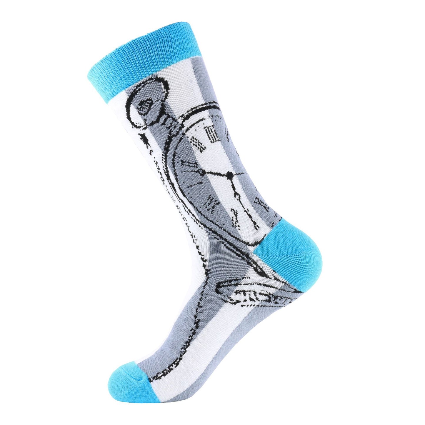 Fashion Color Wine Glass Drink Cotton Mid-calf Length Socks