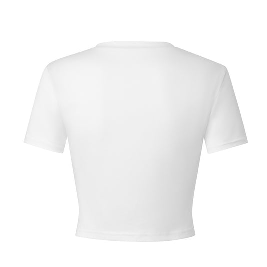 American-style Slim-fit Cropped Short-sleeve Top
