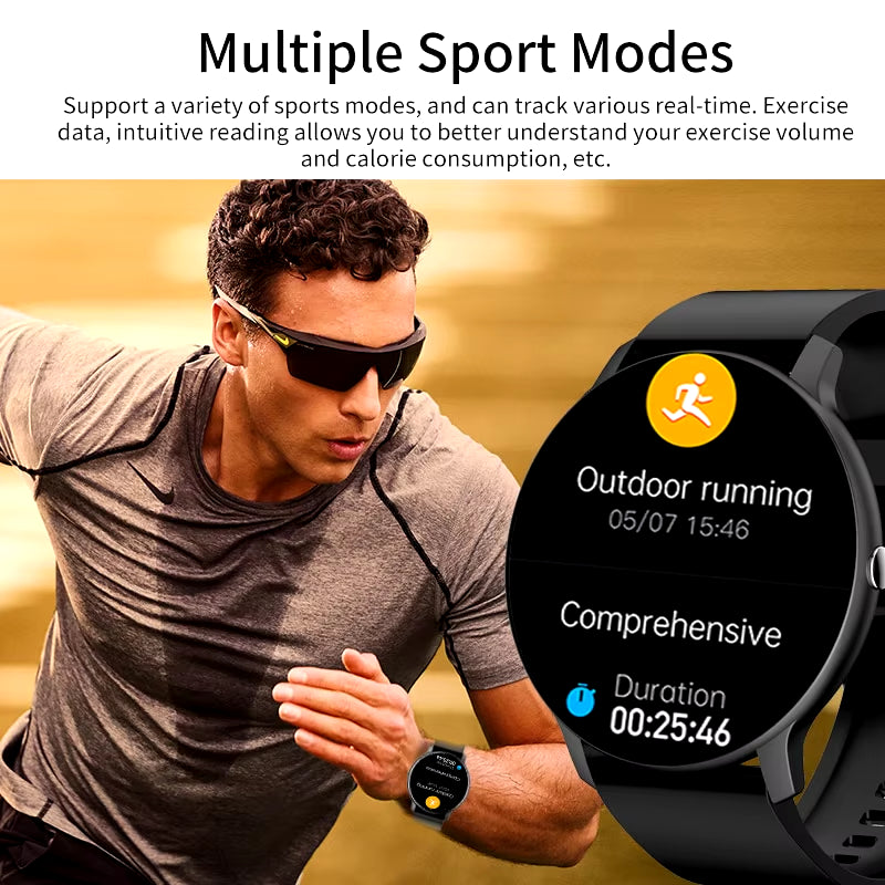 Smart Watch Men Women Full Touch Screen Sport Fitness Watch Man IP67 Waterproof Bluetooth for Android IOS Smartwatch Men