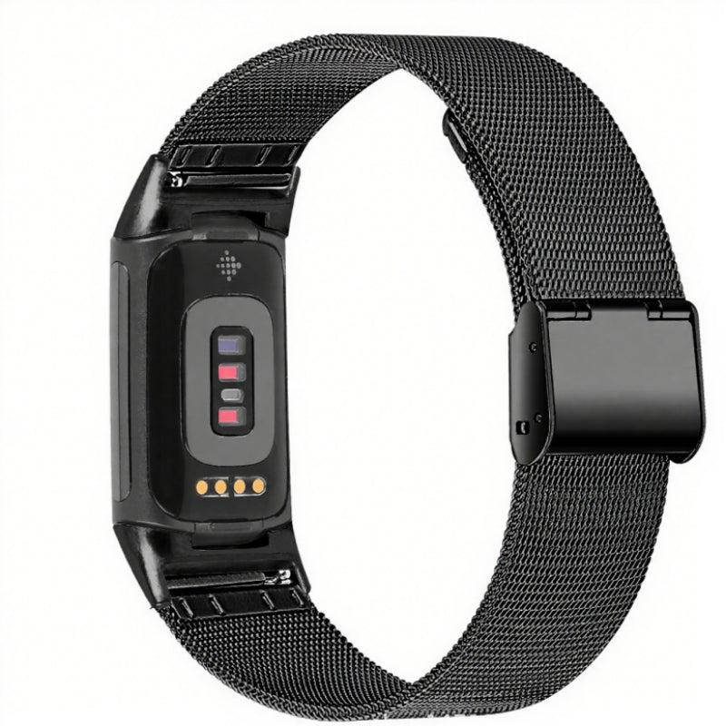 Alloy Strap With Card Buckle Fine Mesh Watch Strap