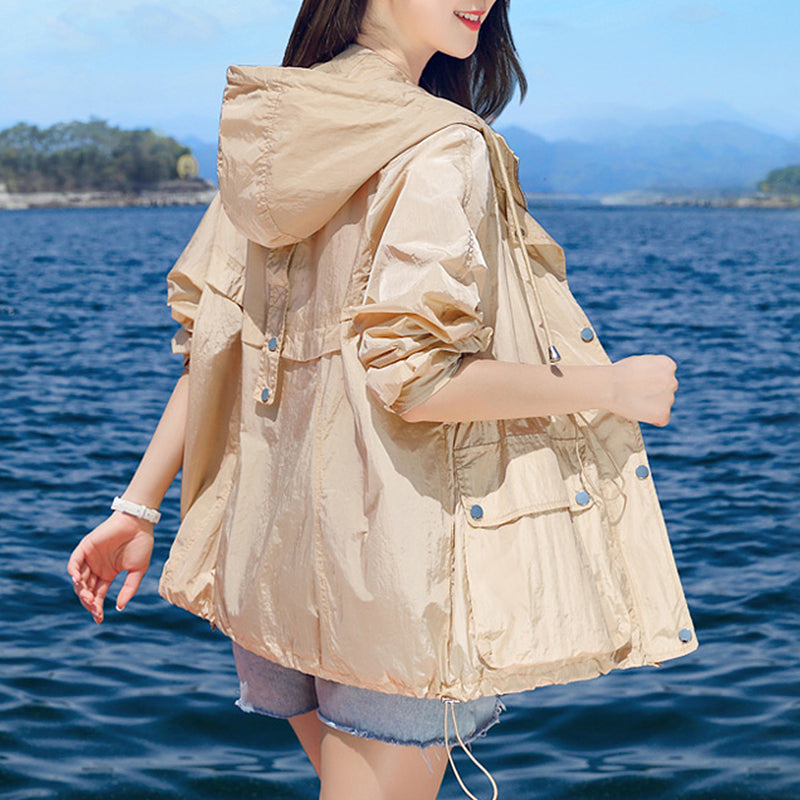 Women's Plus Size Fashion Sun Protection Jacket
