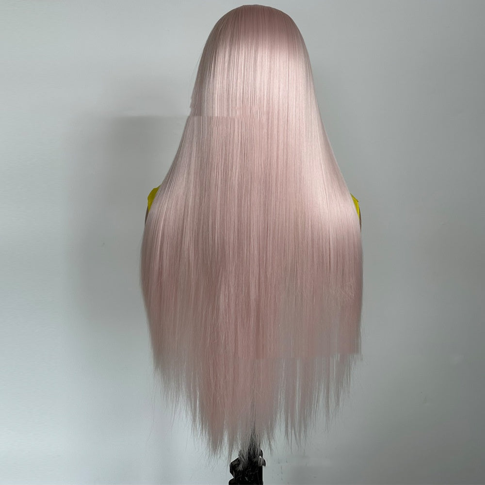 European And American Women's Pure Color All-matching Fashion Long Straight Hair Natural Wig