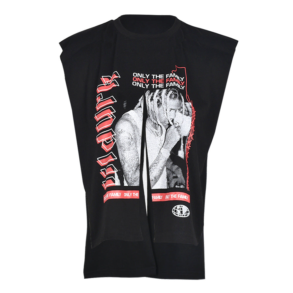 Sommer Dame Printet Irregulær T-shirt Top