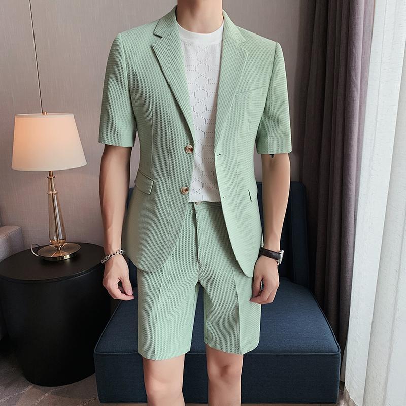 Summer Thin Suit Men's Fashion Leisure Suit