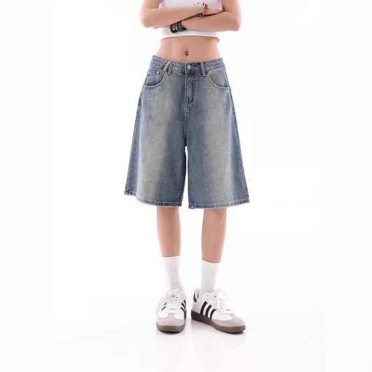 Dame High Street Gradient Retro Denimshorts