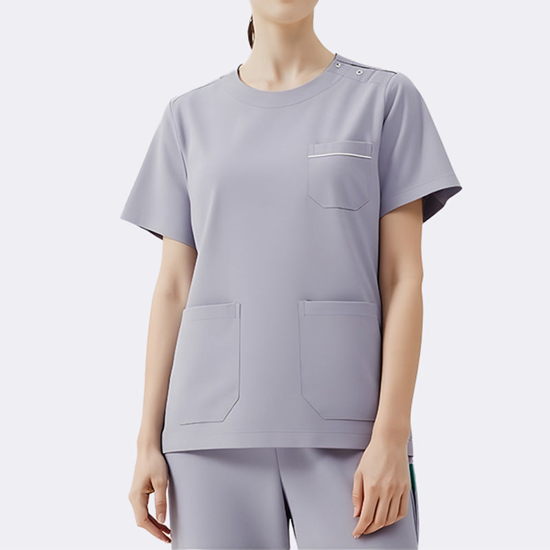 Medical Staff Scrub Women Short-sleeved Doctor Surgical Gown Operating Room Scrub Suit