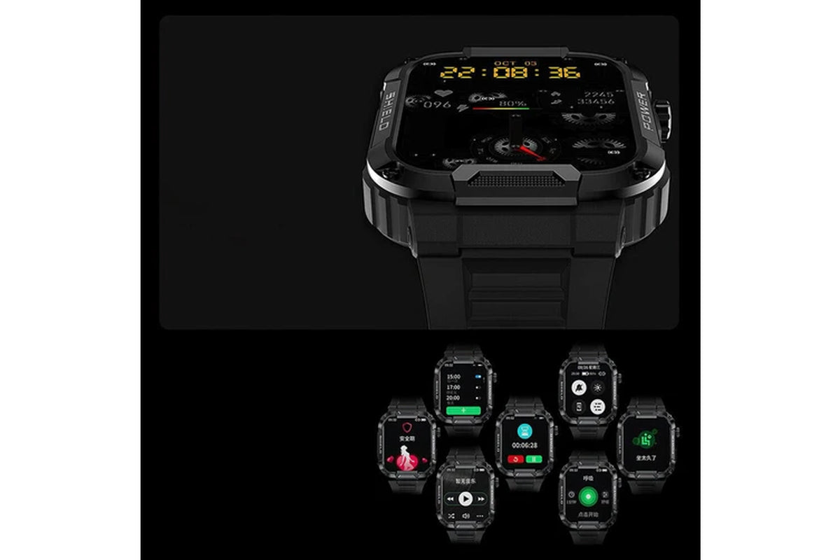 Health Tracker Rugged Smart Watch