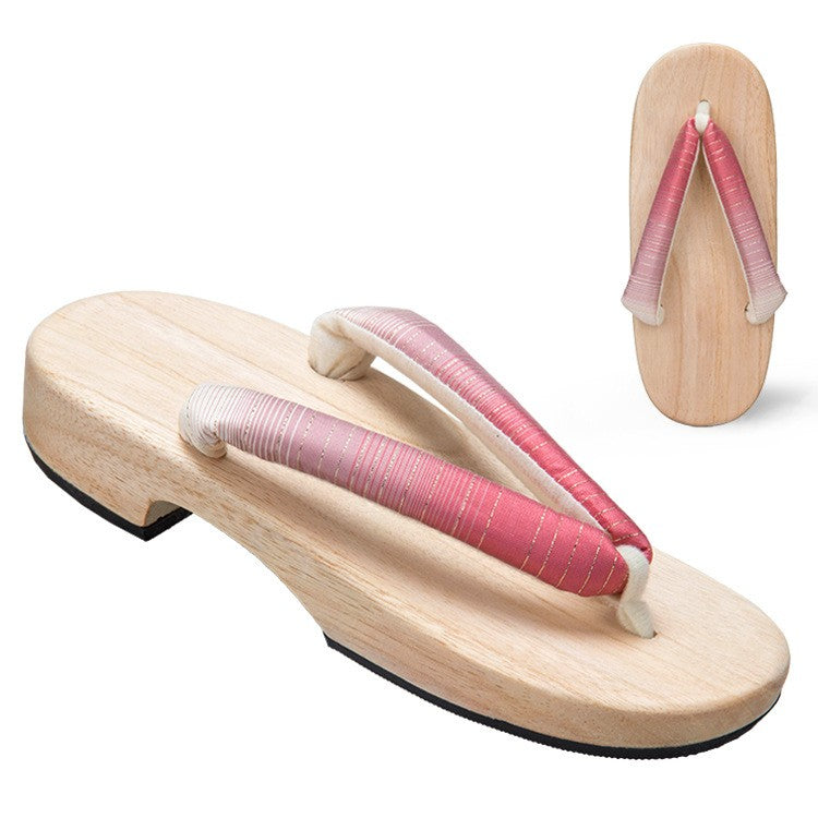 Gradient Solid Color Thick Heel Daily Slippers Clogs