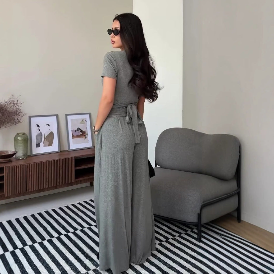 Womens Cozy And Minimalist Casual Two-Piece Set