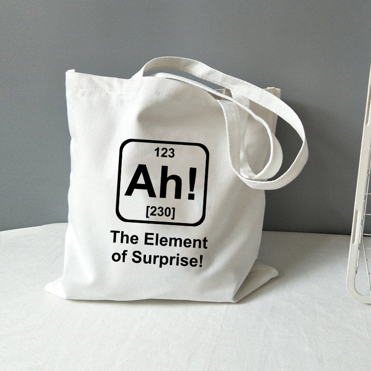 Chemistry Tote Bag Canvas All You Need Is Love Math Graphic