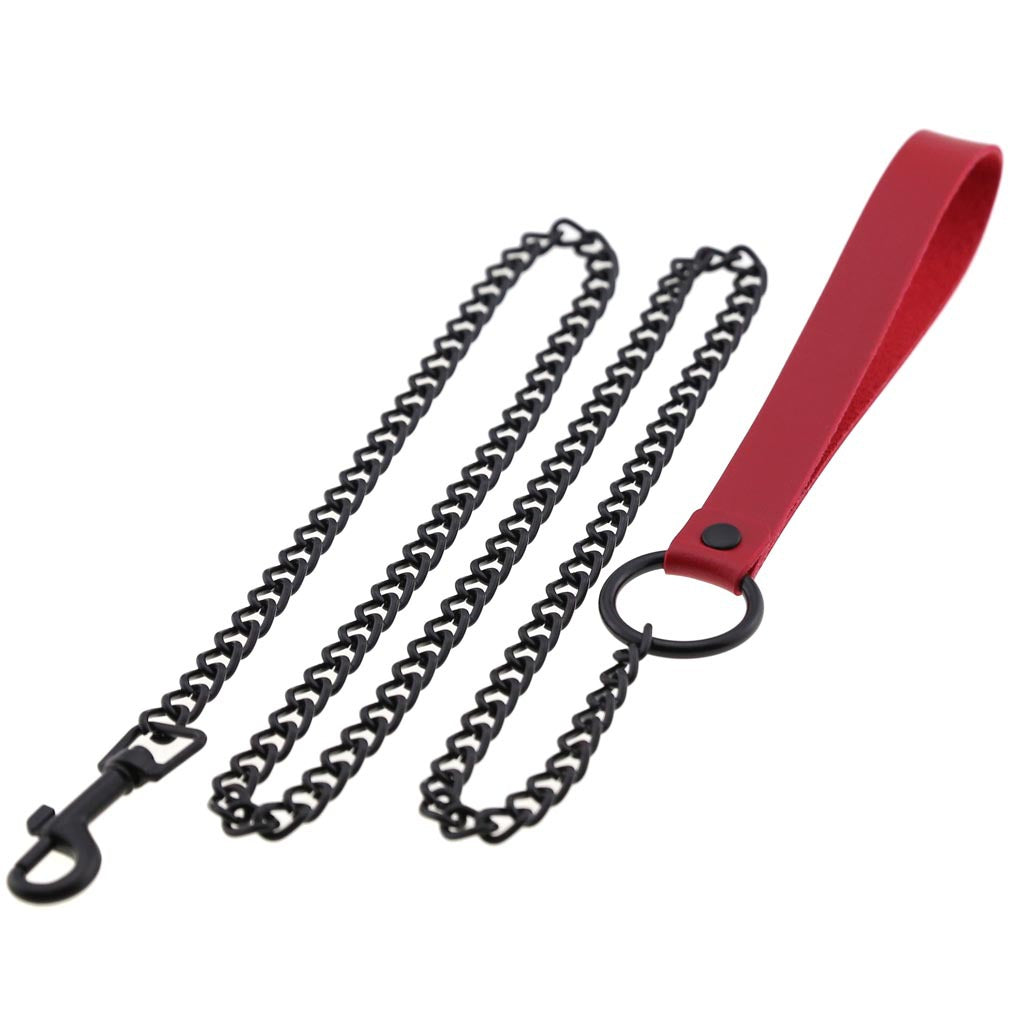 Dark Goth Wind Leather Hand Holding Rope