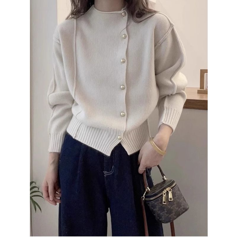 Womens Warm Figure-flattering Knitted Base Sweater