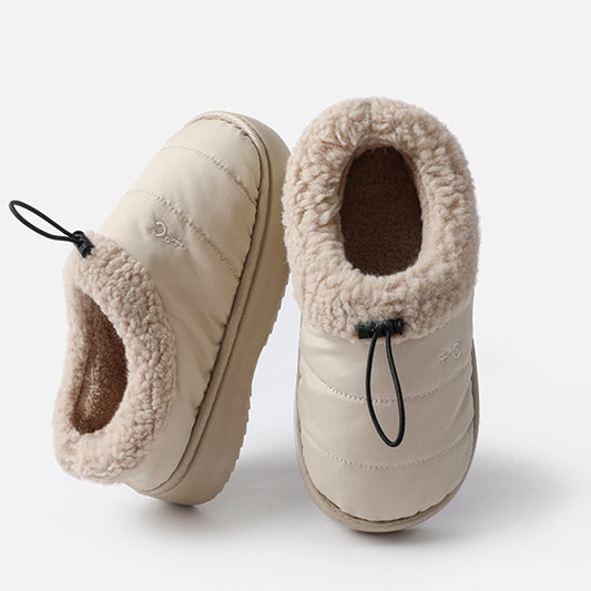 Cotton Slippers For Winter, Men And Women Adults, Furry Shoes, Indoor Cotton Shoes