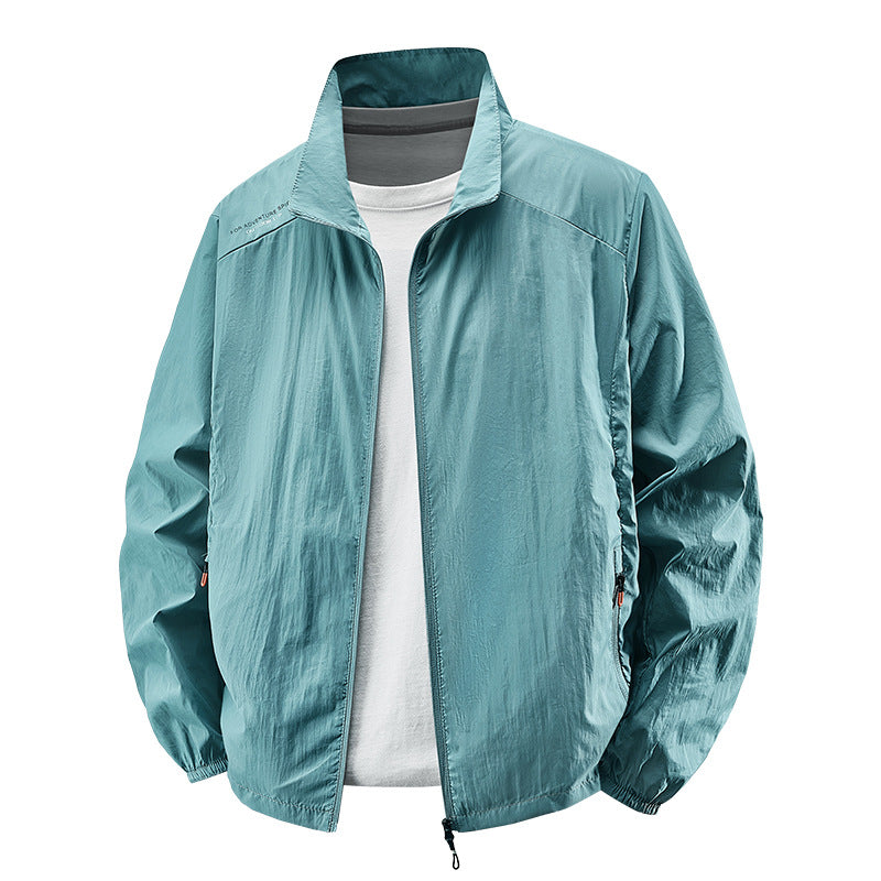 Mens Lightweight Casual Large-size Sun-protective Jacket