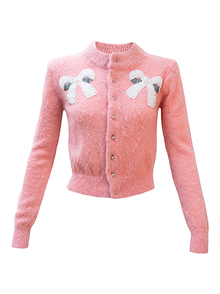 Japanese High End Soft Milk Design Outside Wear Lazy Style Sweater Coat