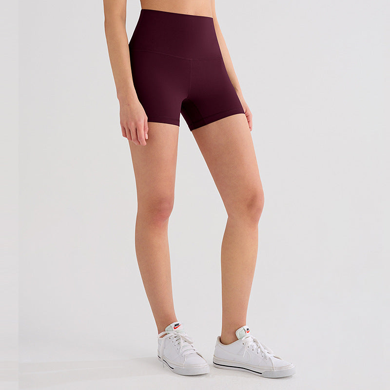 Outerwear-style High-waisted Butt-lifting Fitness Cycling Shorts
